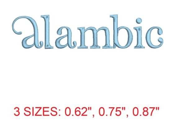 Alambic Embroidery Font: Stitching Elegance into Every Thread