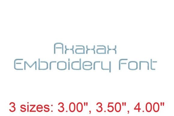 Axaxax Embroidery Font: Elevate Your Stitchwork
