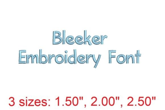 Bleeker Embroidery Font: A Designer's Guide to Machine Embroidery