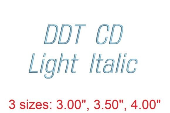 DDT CD LT IT Embroidery Font: Precision Meets Creativity