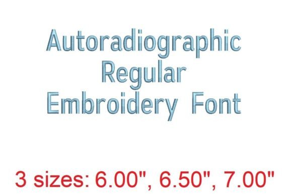 Discover the Autoradiographic Embroidery Font