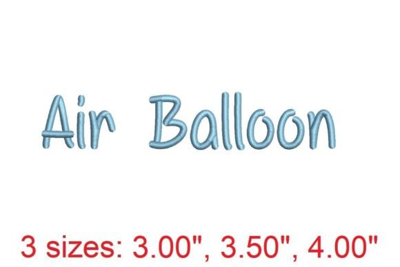 Elevate Your Embroidery with the Air Balloon Font
