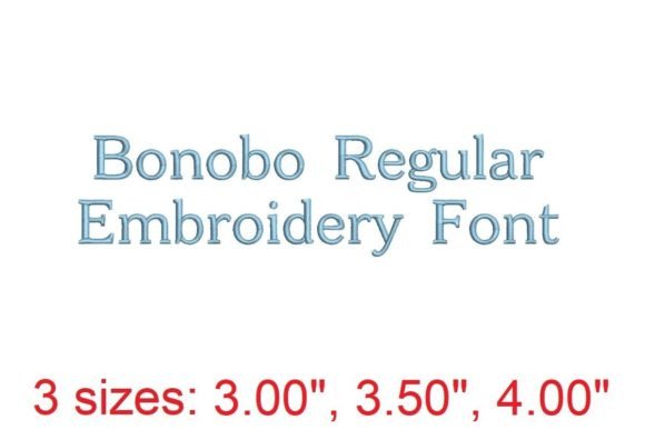 Exploring the Bonobo Regular Embroidery Font