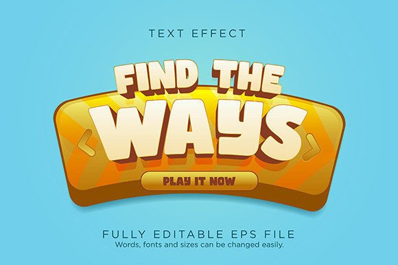 Find the Ways Game UI Button Text Effect: A Designer's Deep Dive