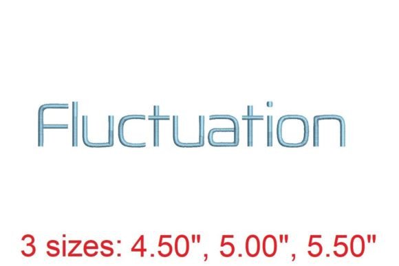Fluctuation Embroidery Font: Your Go-To for Elegant Stitching