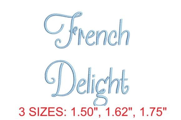 French Delight Embroidery Font: Elegance Meets Versatility