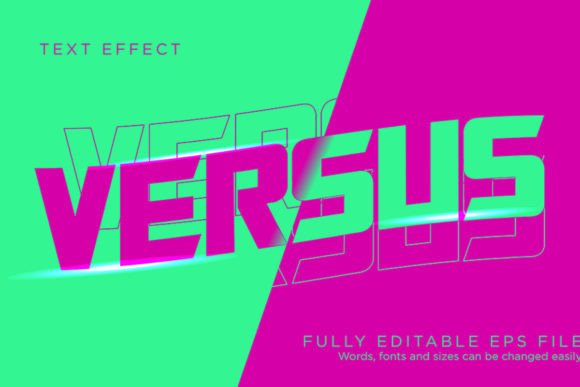 Game Versus Editable Text Effect Font Ty: A Designer's Asset