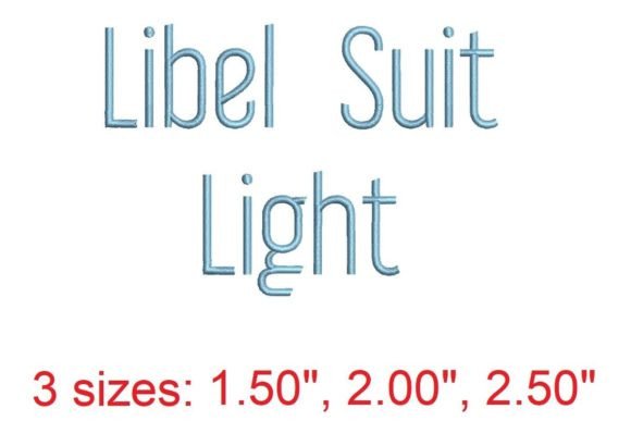 Libel Suit LT: A Creative Embroidery Font for Modern Makers