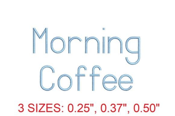 Morning Coffee Embroidery Font: Brew Up Elegant Stitching