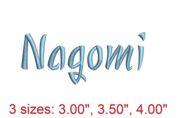 Nagomi Embroidery Font: Weaving Elegance into Every Stitch