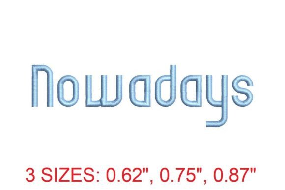 Nowadays Font: A Modern Typeface for Today's Creative Projects