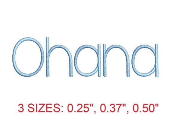 Ohana Embroidery Font: Elegant Stitching for Modern Makers