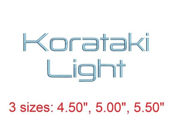 Refined Stitching: The Elegance of Korataki Light Embroidery Font