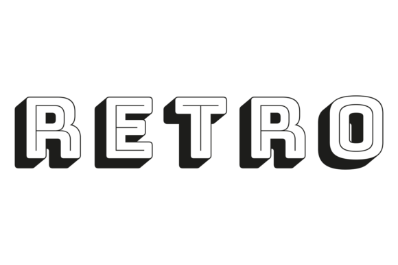 Retro Sign. Vintage Font Word in Old Gam: A Designer's Guide to Authentic Style