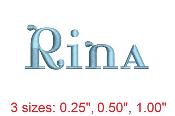 Rina Embroidery Font: Elevating Your Stitchwork with Elegance