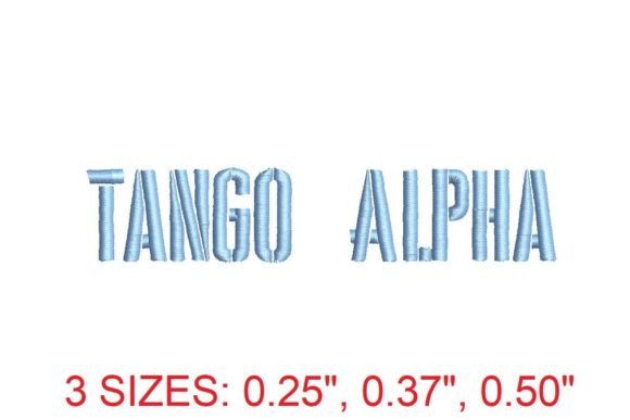 Tango Alpha: The Embroidery Font That Elevates Every Stitch