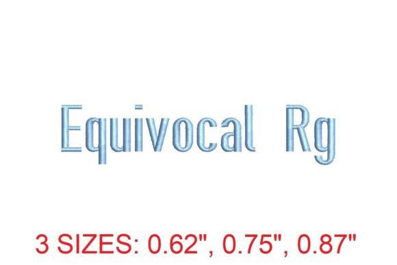 Unlock Creative Elegance with Equivocal RG Embroidery Font