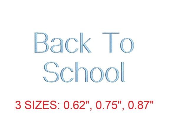 Upgrade Your Embroidery With a Back To School Font