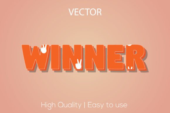 Winner Editable Vector Text Effect: A Designer's Secret Weapon